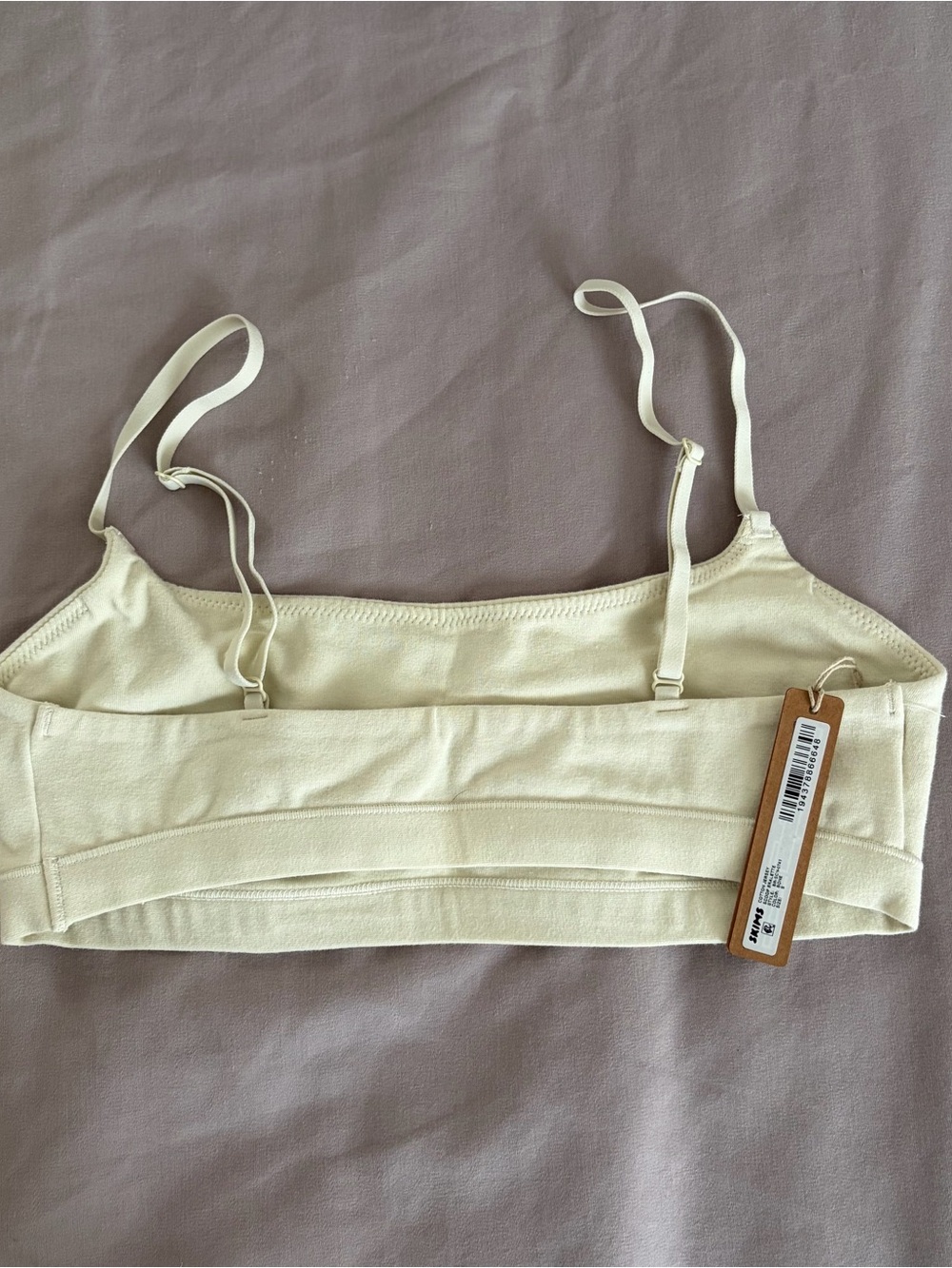 New with tags Skims Cotton jersey scoop bralette - Picture 2 of 3